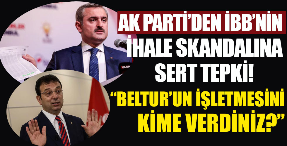 Ak Parti İstanbul İl Başkanı Şenocak İBB'nin ihale skandalını ilk kez açıkladı!