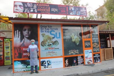 Erzurum'da Şiddete Dikkat Çeken Büfe