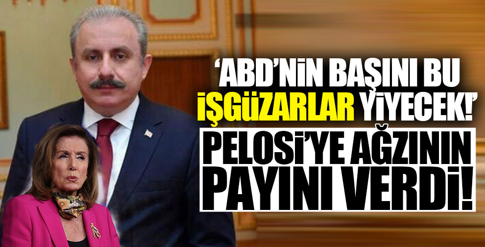 Şentop Pelosi'ye ağzının payını verdi!