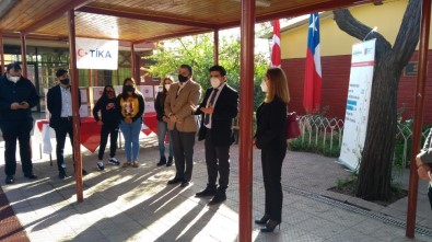 TİKA'dan Şili'deki Mustafa Kemal Atatürk İlköğretim Okulu Öğrencilerine Covid-19 Yardımı