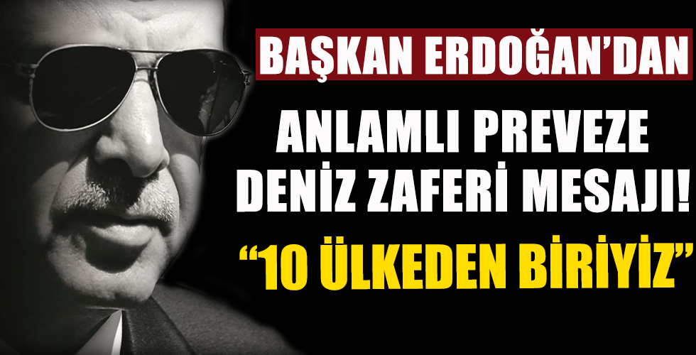 Başkan Erdoğan'dan anlamlı mesaj!