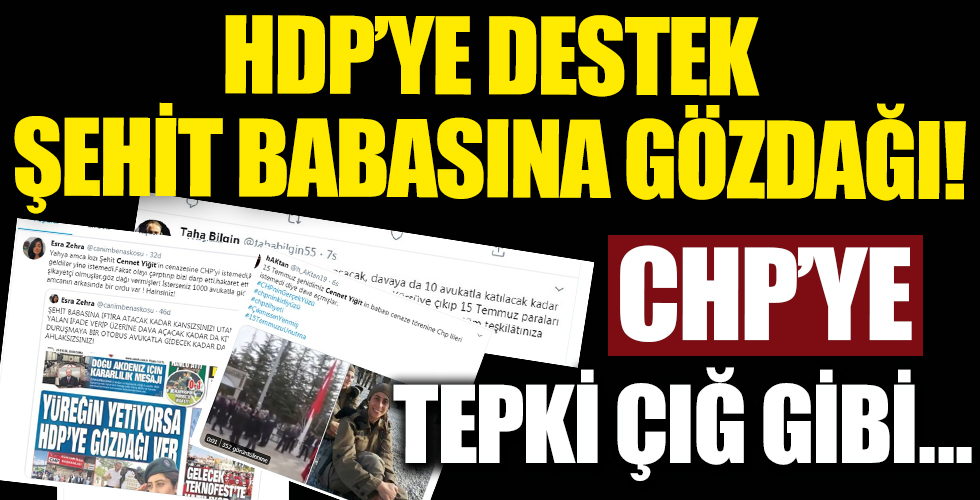 HDP'ye destek, Şehit babasına gözdağı!