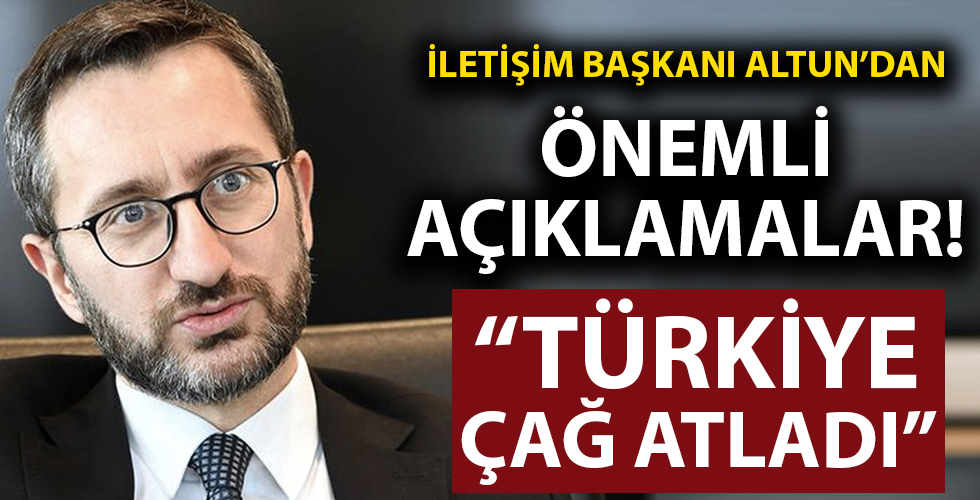 İletişim Başkanı Altun'dan önemli açıklamalar!