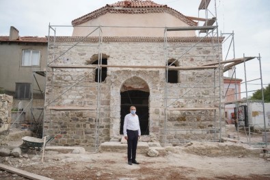 Ayvalık'ta Tarihi Kadı Camii Restorasyon Çalışmalarında Sona Yaklaşıldı