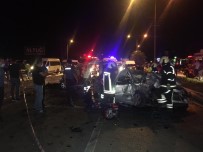 Pamukkale'de Kontrolden Çıkan Otomobil Karşı Şeride Geçti Açıklaması 2'Si Ağır 10 Yaralı
