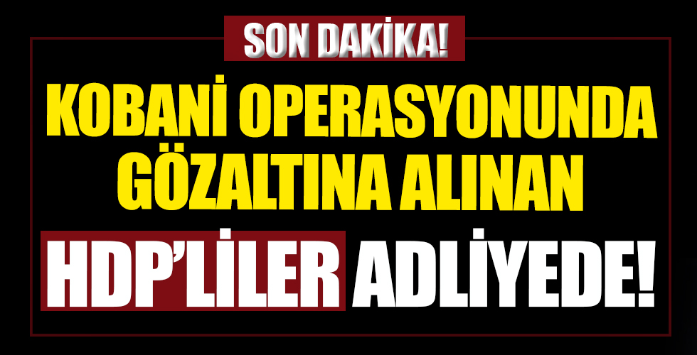 HDP'liler Adliyede!