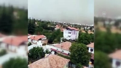 Konya'da Oluşan Toz Bulutu Hayatı Olumsuz Etkiledi