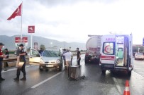 Yavaşlayan Trafikte Önündeki Tankere Çarptı Açıklaması 1 Yaralı