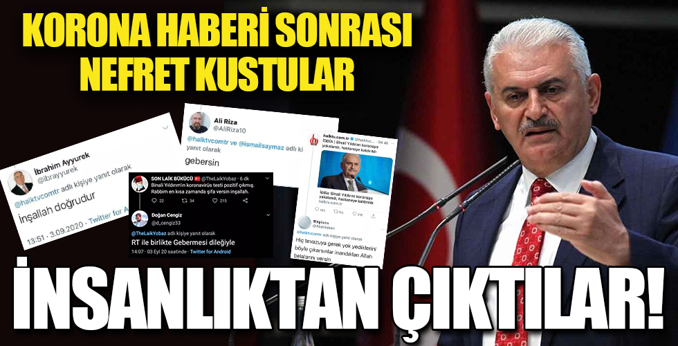Binali Yıldırım koronavirüse yakalanınca nefretlerini böyle kustular!