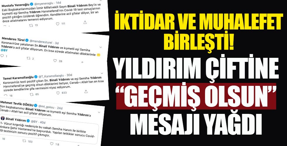 Yıldırım çiftine geçmiş olsun mesajı yağdı!