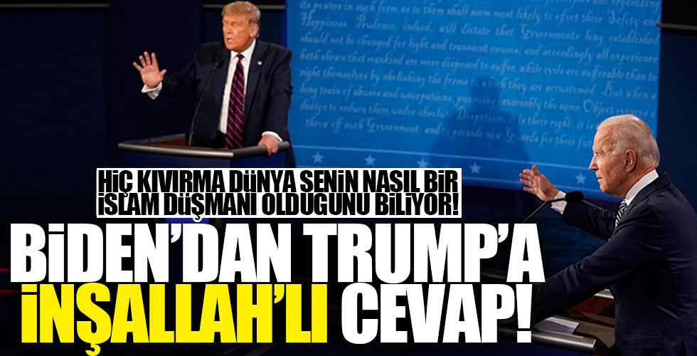 ABD Başkan adayı Biden’dan Trump’a ‘inşallah’lı yanıt