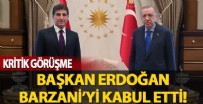 NEÇİRVAN BARZANİ - Başkan Erdoğan IKBY Başkanı Barzani’yi kabul etti