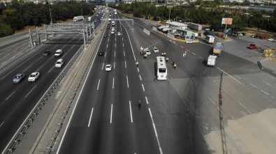 Çamlıca Gişelerinde Ticari Araçlara Covid-19 Denetimi