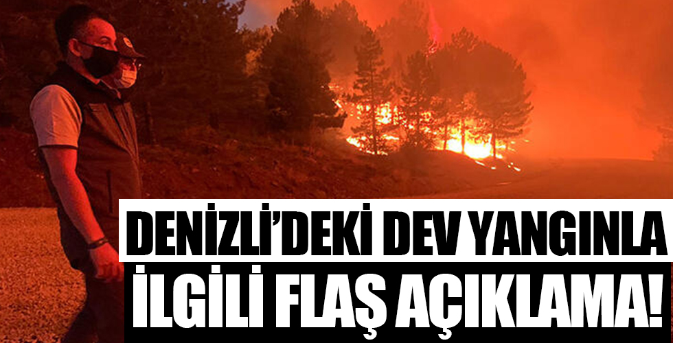 Denizli'deki orman yangını ile ilgili Bakan Pakdemirli'den flaş açıklama
