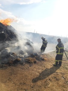 Kars'ta Ot Yangını