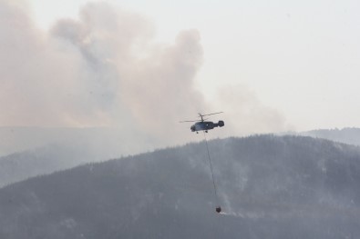 Kastamonu'da Çıkan Orman Yangınını Söndürme Çalışmaları Devam Ediyor