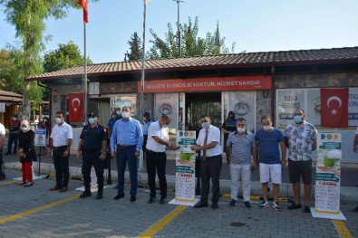 Dalyan'da Dezenfekte Ve Maske İstasyonu Kuruldu