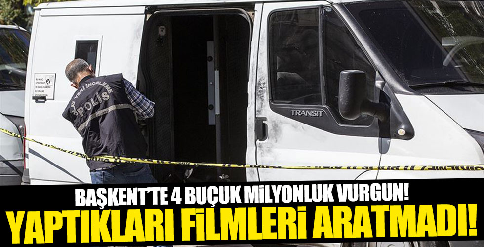 Ankara'da 4 milyonluk vurgun!