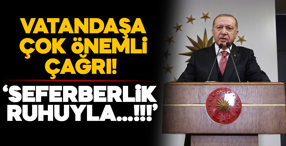Başkan Erdoğan'dan dikkat çeken çağrı!