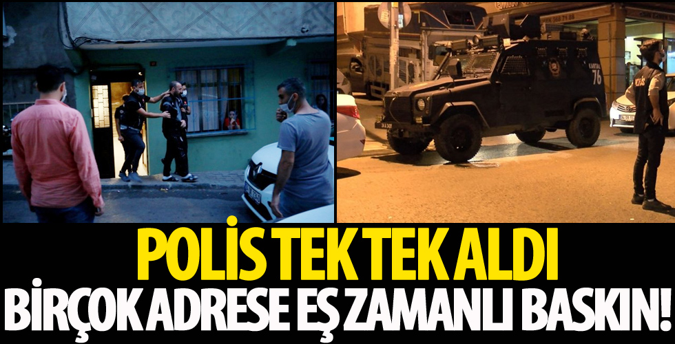İstanbul'da eş zamanlı uyuşturucu operasyonu