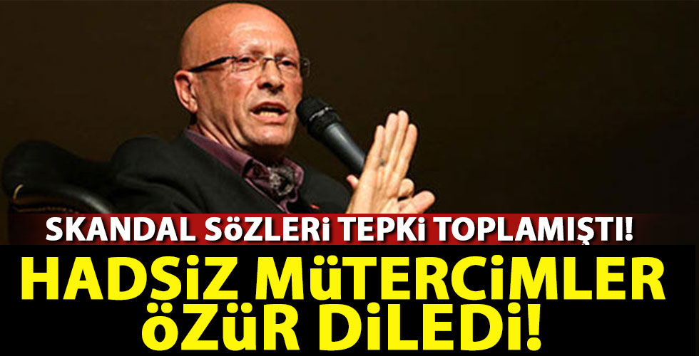 Erol Mütercimler, özür diledi