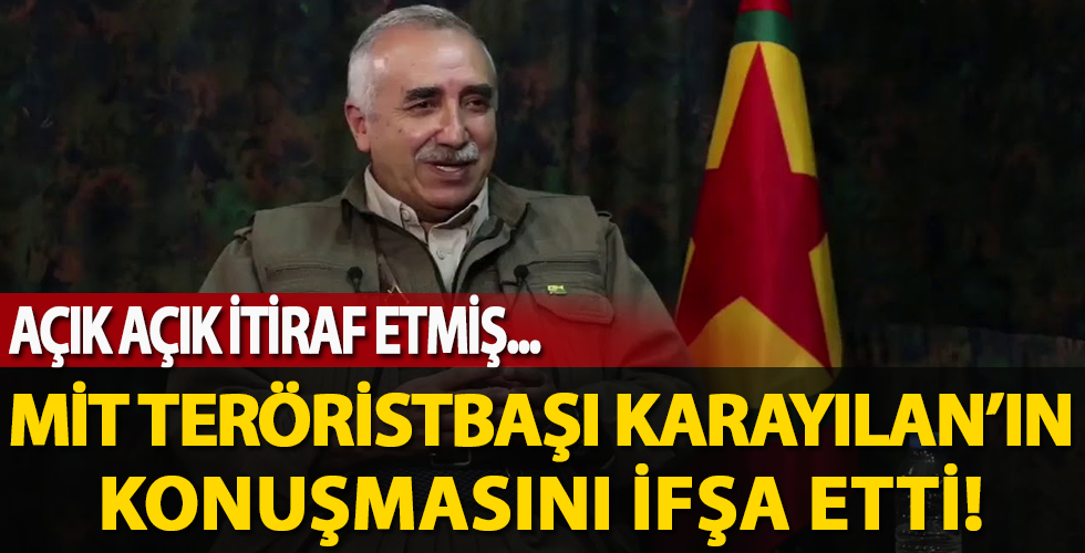MİT, Murat Karayılan'ın konuşmasını deşifre etti! Açık açık itiraf etmiş