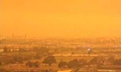 California'daki Yangınlar Nedeniyle San Francisco'da Gökyüzü Turuncuya Büründü