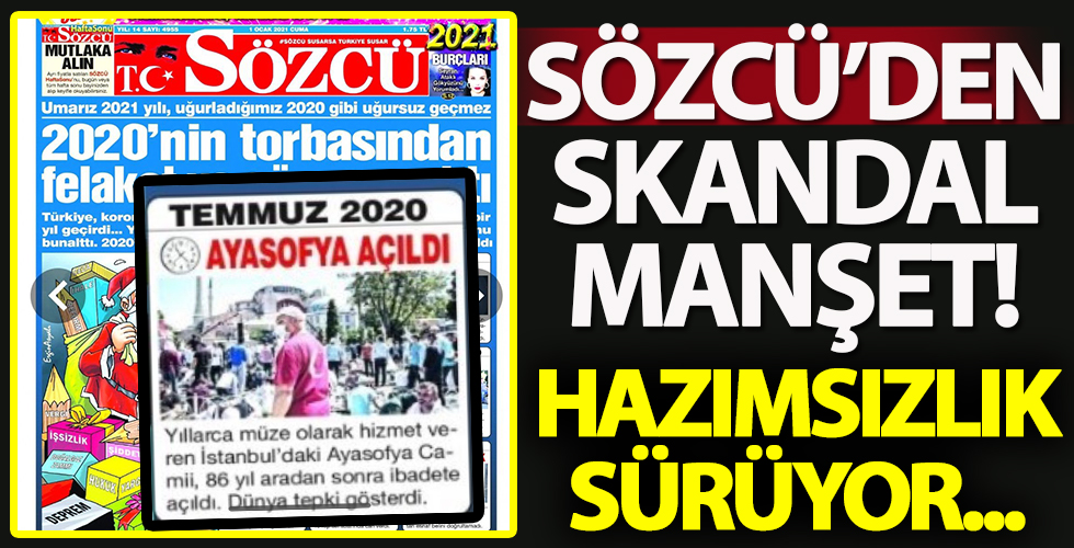Chp Yandasi Sozcu Den Skandal Manset Ayasofya Nin Ibadete Acilmasini Felaket Olarak Gorduler