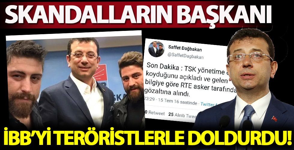 CHP'li Ekrem İmamoğlu İBB'yi teröristlerle dolduruyor! FETÖ'cü Saffet Dağbakan'a İSBAK'ta görev!