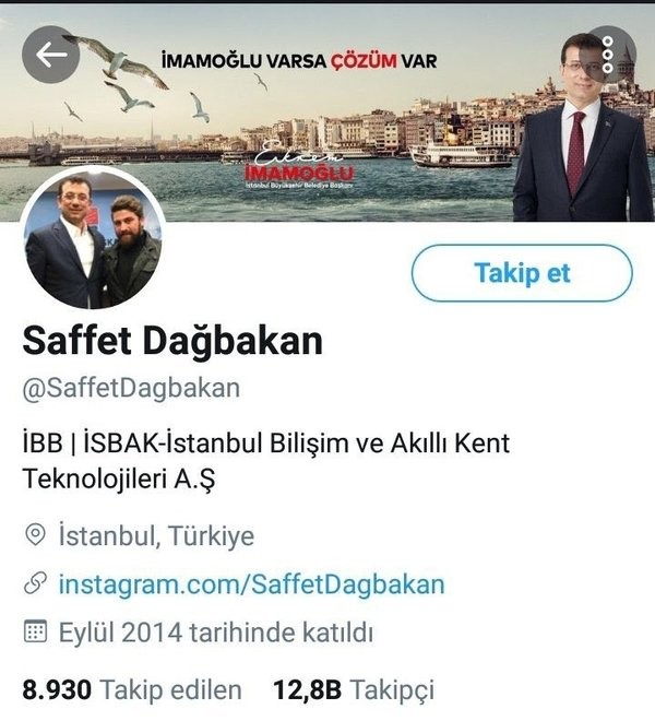 CHP'li Ekrem İmamoğlu İBB'yi teröristlerle dolduruyor! FETÖ'cü Saffet Dağbakan'a İSBAK'ta görev!