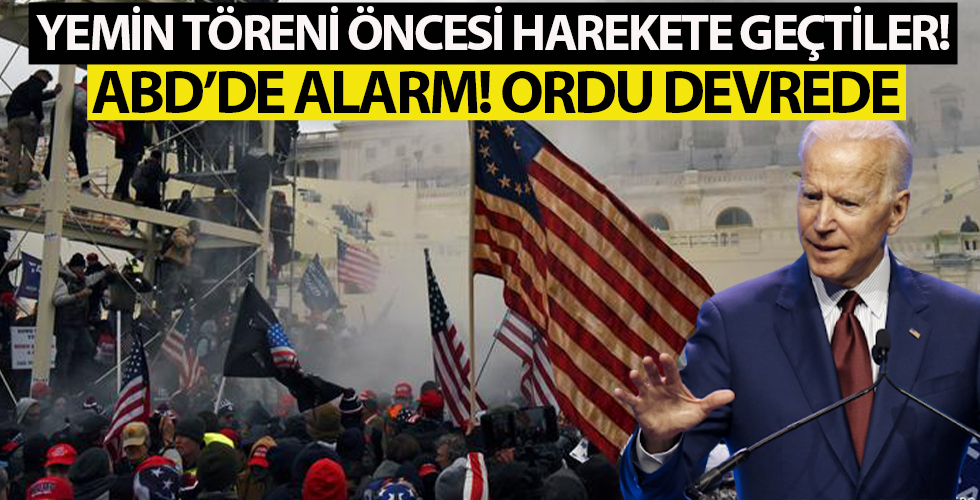 ABD'de kanlı baskın sonrası alarm! Joe Biden'ın yemin töreni öncesi ordu devrede!