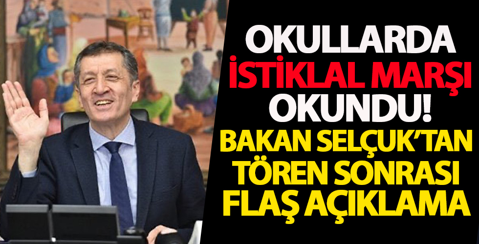 Bakan Selçuk çağrıda bulunmuştu! Tüm Türkiye'de İstiklal Marşı okundu