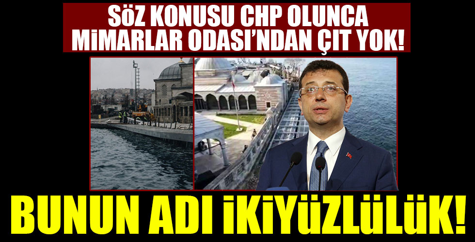 Konu CHP olunca Mimarlar Odası sessizliğine büründü!