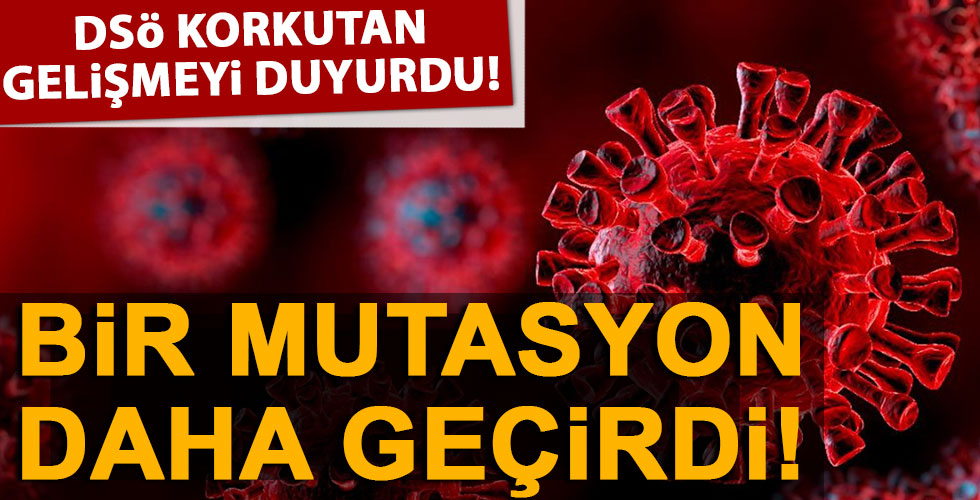 Koronavirüs bir mutasyon daha geçirdi!
