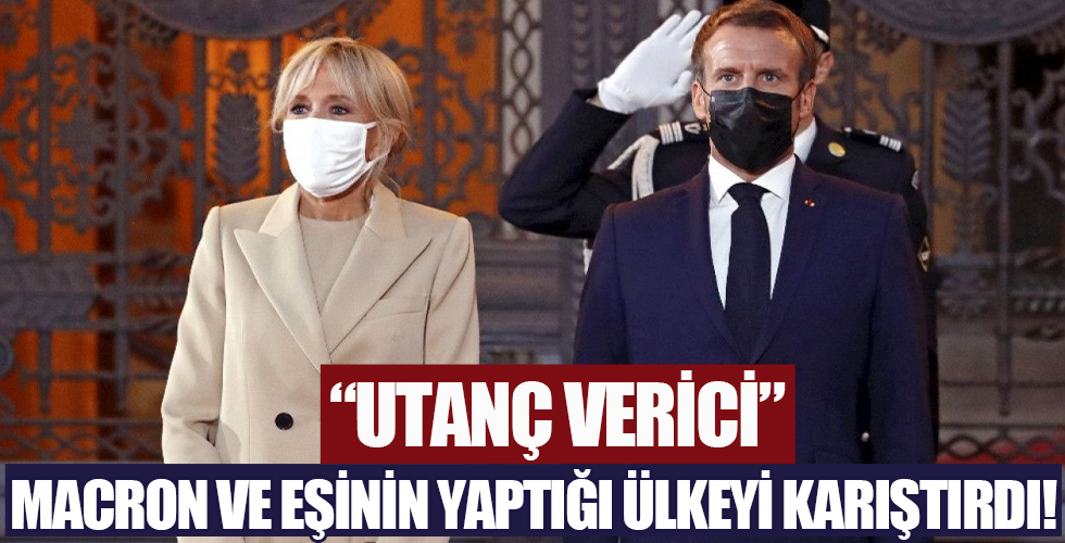 Macron ve eşinin yaptığı Fransa'yı ayağa kaldırdı! 'Utanç verici'