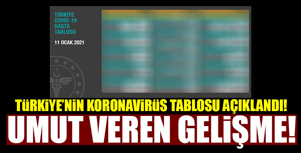 Türkiye'nin koronavirüs bilançosu açıklandı!