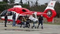 Samsun'da Beyin Kanaması Geçiren Hastanın Yardımına Ambulans Helikopter Yetişti Haberi