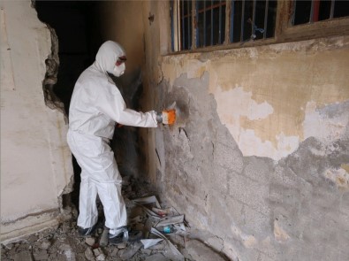 Yenişehir'de Yıkılacak Binalarda Asbest Kontrolü Yapılıyor