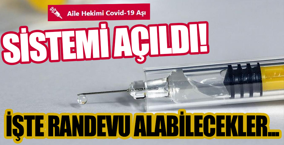 Türkiye'de korona aşısı randevuları başladı!