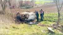 Ağaçlara Çarparak Taklalar Atan Otomobil Hurdaya Döndü Açıklaması 1 Yaralı Haberi