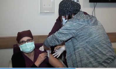 Çankırı'da Korona Virüs Aşısı Uygulanmaya Başlandı