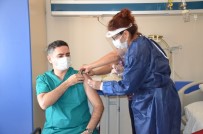 Didim'de Hastane Çalışanları Kovid -19 Aşısı Oldu Haberi