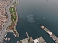 Hamsi Avının Yasaklanmasının Ardından Marmara Denizi'nde Dev Petrol Sızıntısı Görüntülendi