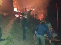 Trabzon'un Araklı İlçesi Taşgeçit Mahallesinde Çıkan Yangın 6 Saatte Kontrol Altına Alındı