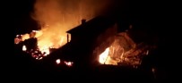 Trabzon'un Araklı İlçesi Taşgeçit Mahallesinde Yangın
