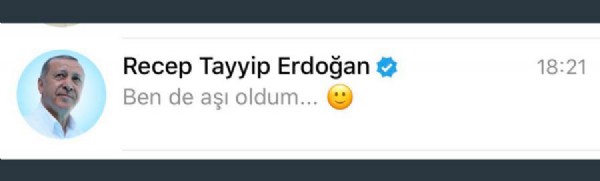 Başkan Erdoğan korona aşısı oldu!