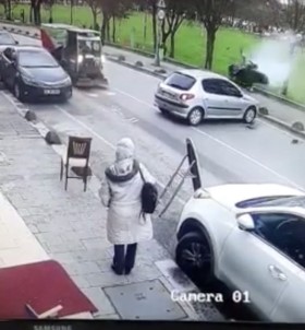 Beykoz'da Feci Motosiklet Kazası Kamerada