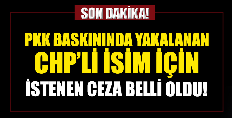 PKK operasyonunda yakalanan CHP'li Başkan Yardımcısı Cihan Yavuz için istenen ceza belli oldu