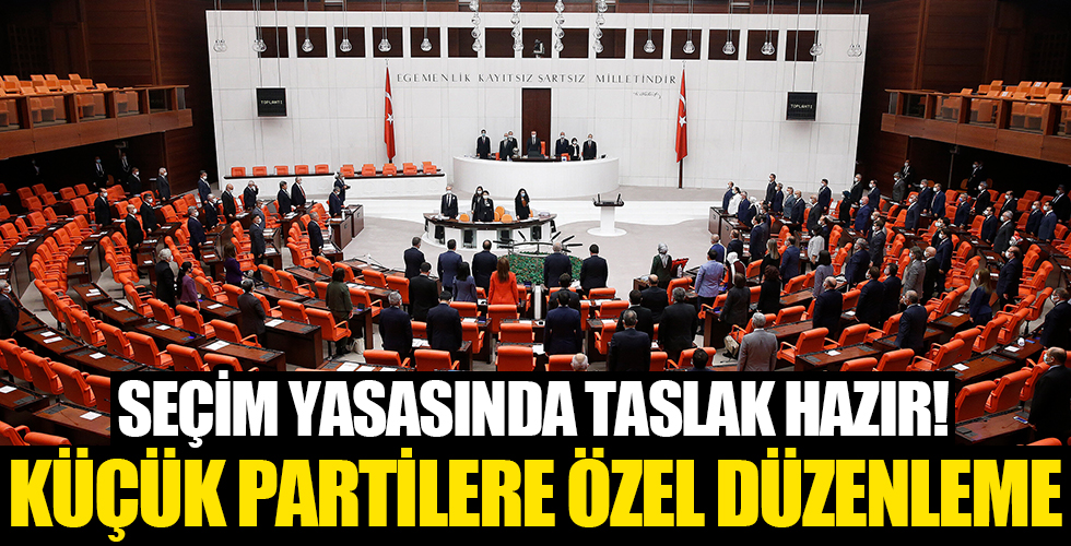 Siyasi partiler ve seçim yasasına ilişkin taslak hazır!