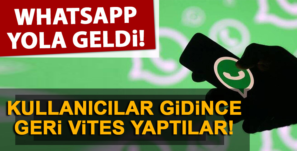 Whatsapp yola geldi!